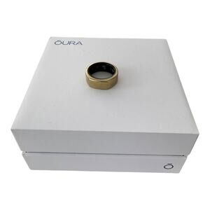 Oura Gold Faceted Gen3 Heritage Modern Smart Ring Activity Tracker Size 7